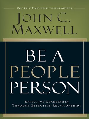 cover image of Be a People Person
